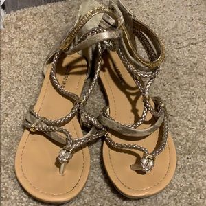 Rose gold Ankle sandals